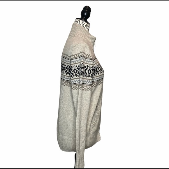 Lady Hathaway Printed Zip Up Knit Sweater Jacket - Picture 5 of 11